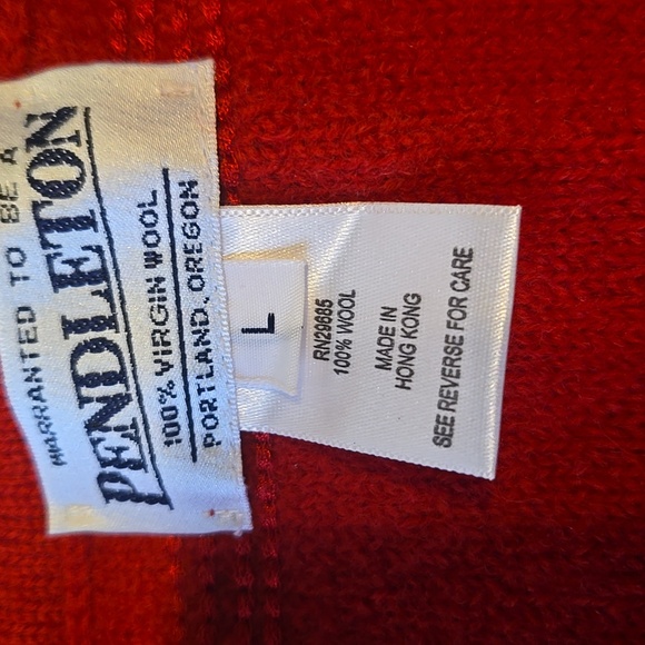 Red Pendleton Sweater - Picture 2 of 6